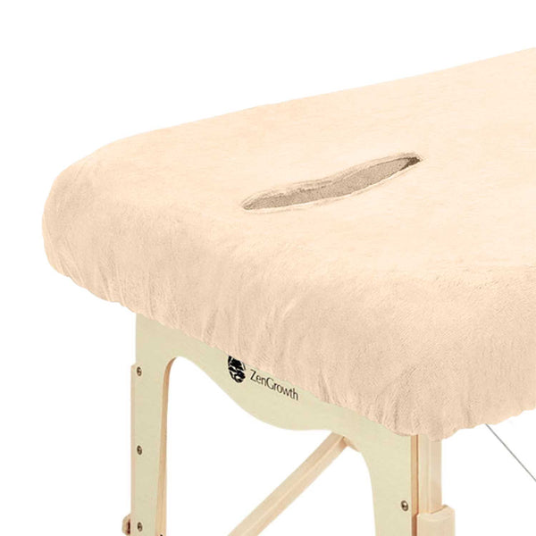 Housse microfibre ZenGrowth Serenza avec découpe visage Sable