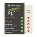Housse microfibre ZenGrowth Serenza avec découpe visage Vert olive foncé