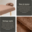 Serviette ZenGrowth Serenza en microfibre 100x220cm Marron