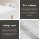 Serviette ZenGrowth Serenza en microfibre 100x220cm Blanc