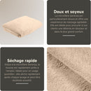 Serviette ZenGrowth Serenza en microfibre 100x220cm Sable
