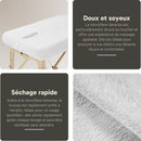 Housse microfibre ZenGrowth Serenza avec découpe visage Blanc