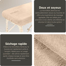Housse microfibre ZenGrowth Serenza avec découpe visage Sable