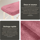 Housse microfibre ZenGrowth Serenza avec découpe visage Rose poudré