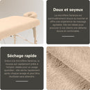 Drap-housse ZenGrowth Serenza  en microfibre avec housse d'appui-tête Sable