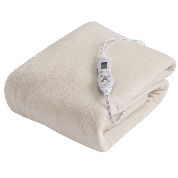 Couverture chauffante en polaire douce
