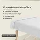 Serviette ZenGrowth Serenza en microfibre 100x220cm Blanc