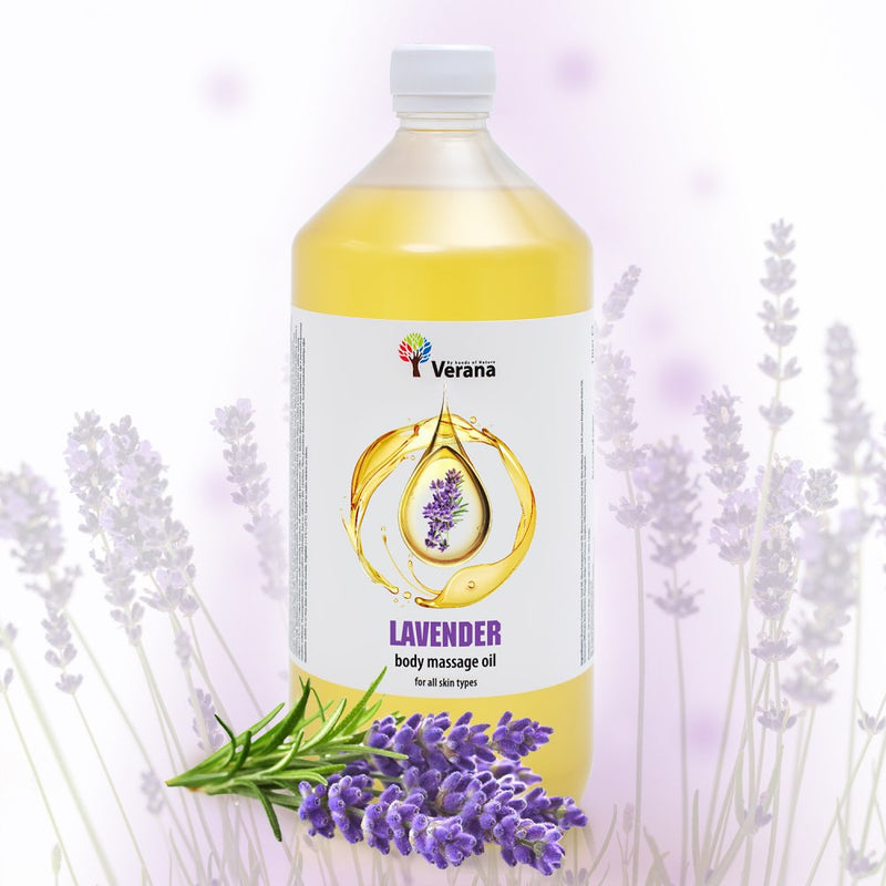 Verana Huile de massage à la lavande 1L