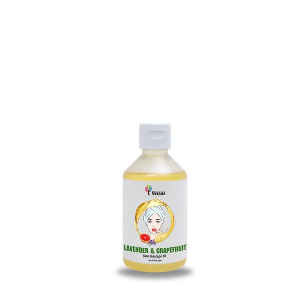 Verana Huile de Massage Visage Lavande Pamplemousse 250ML
