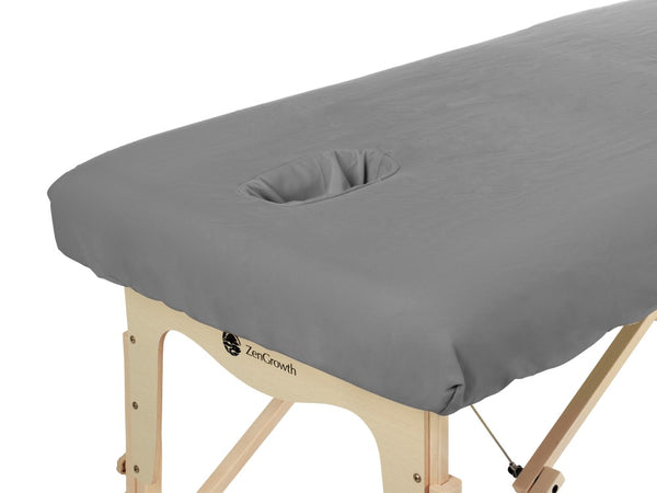 Housse en microfibre avec trou visage Gris