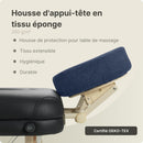 ZENGROWTH Housse pour têtière en tissu éponge Bleu foncé