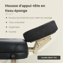 ZENGROWTH Housse pour têtière en tissu éponge Noir