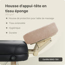 ZENGROWTH Housse pour têtière en tissu éponge Marron clair