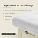Housse table de massage sans découpe Blanc