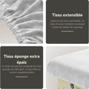 Housse table de massage sans découpe Blanc