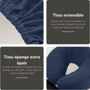 ZENGROWTH Housse pour têtière en tissu éponge Bleu foncé
