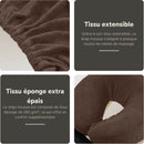 ZENGROWTH Housse pour têtière en tissu éponge Brun