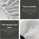 ZENGROWTH Housse pour têtière en tissu éponge Blanc