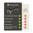 ZENGROWTH Housse table de massage avec découpe  Noir