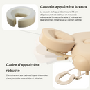 ZENGROWTH Table de massage pliante Nimman Beige