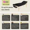 ZENGROWTH Table de massage pliable Nimman Noire 71cm