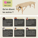 ZENGROWTH Table de massage Gavia Beige 71cm