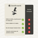 ZENGROWTH Chaise de massage pliante Valo noir