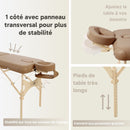 ZENGROWTH Table de massage Belverde 2.0 Moka 76cm