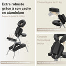 ZENGROWTH Chaise de massage pliante Valo noir