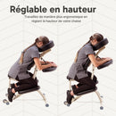 ZenGrowth Chaise de massage pliante Roshka Noir