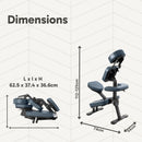 ZENGROWTH Chaise de massage Legian pliante Bleu