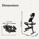 ZENGROWTH Chaise de massage Legian pliante Noir