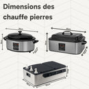 Chauffe pierres 6L avec écran + 45 pierres