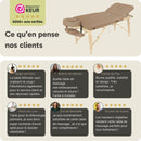 ZENGROWTH Table de massage pliable Nimman Moka 71cm
