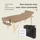 ZENGROWTH Table de massage pliable Nimman Moka 71cm