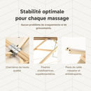 ZENGROWTH Table de massage pliable Nimman Beige 71cm