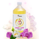 Verana Huile de massage aux fleurs de lotus orchidée 1L