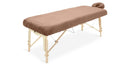 Drap-housse ZenGrowth Serenza en microfibre avec housse appui-tête Marron