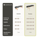 ZENGROWTH Table de massage pliante Nimman Beige