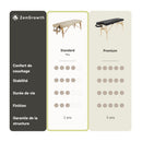 ZENGROWTH Table de massage Gavia Beige 71cm