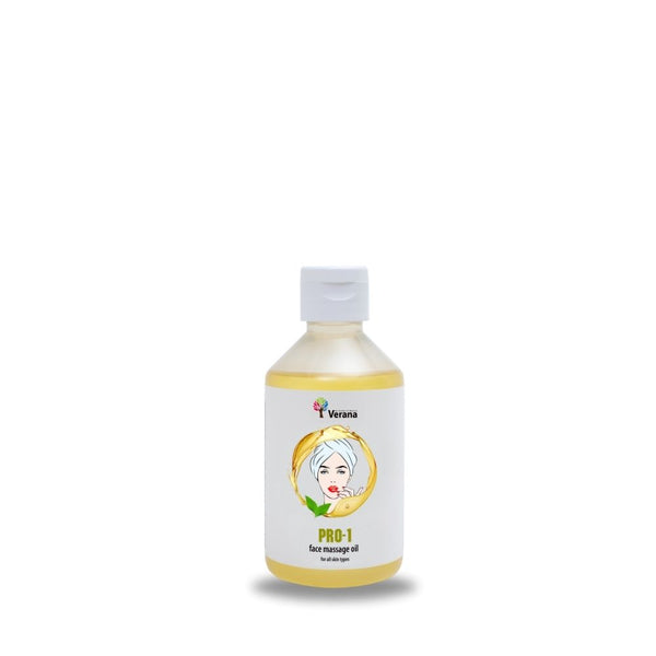Verana Huile de massage pour visage neutre Pro-1 250ML