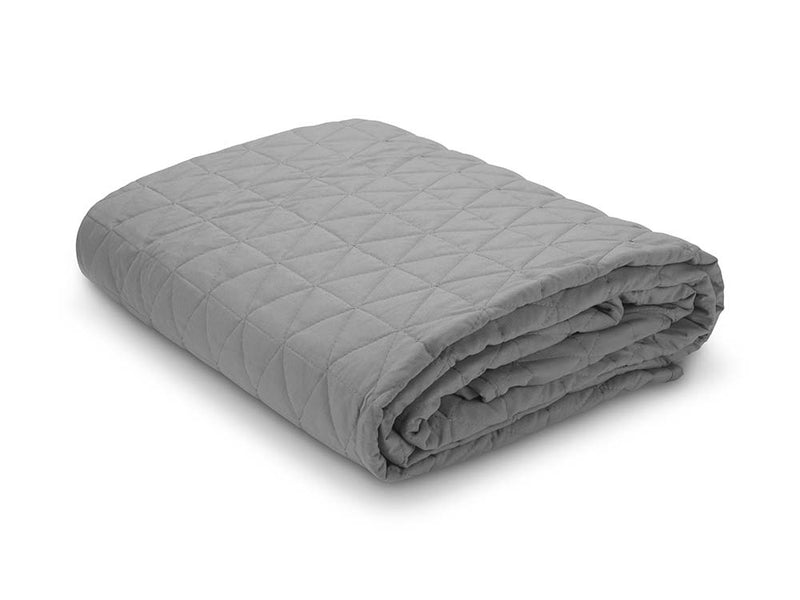 Couverture matelassée en microfibre gris ZenGrowth