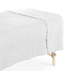 Couverture matelassée en microfibre blanc