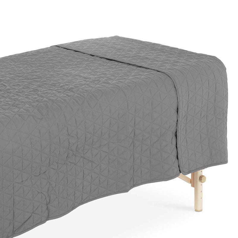 Couverture matelassée en microfibre gris ZenGrowth