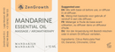 ZENGROWTH Présentoir d'huiles essentielles de Mandarine 12 flacons