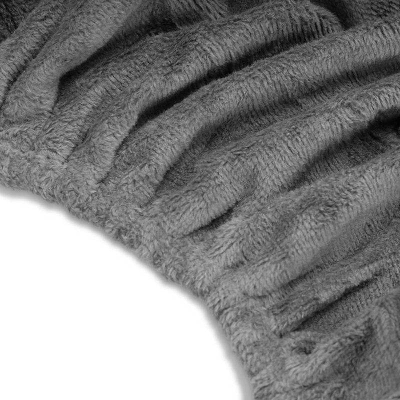 ZenGrowth Serenza Lot de 2 housses pour têtières en microfibre gris
