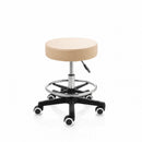 ZenGrowth Tabouret Beige avec structure en plastique et anneau de pied