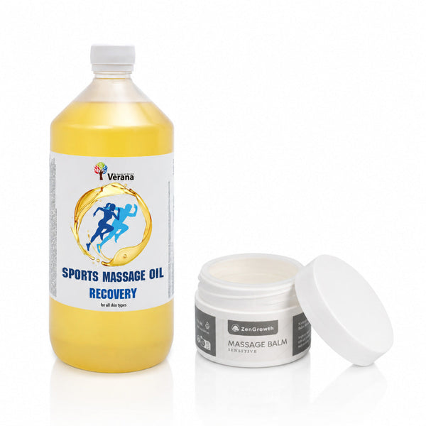 ZenGrowth Pack Sportif Huile Sport 1L & Baume Sensitive 100ml