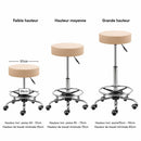 ZenGrowth Tabouret Beige avec structure en plastique avec anneau de pied