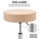 ZenGrowth Tabouret Beige avec structure en plastique